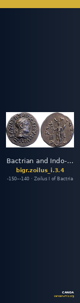 Bactrian and Indo-Greek Coinage Zoilus I 3.4 — CANOA