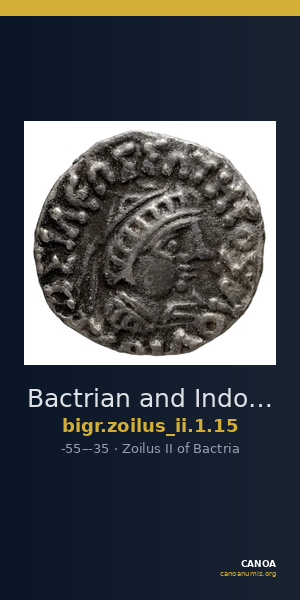 Bactrian and Indo-Greek Coinage Zoilus II 1.15 — CANOA
