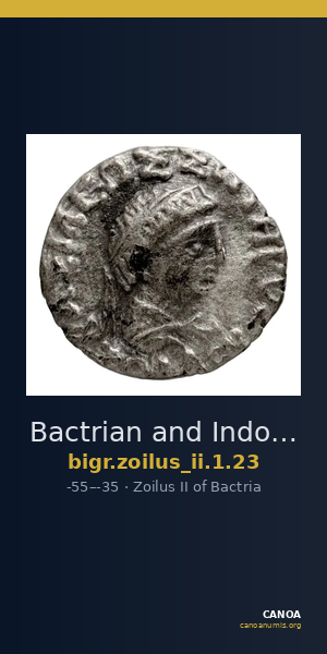 Bactrian and Indo-Greek Coinage Zoilus II 1.23 — CANOA