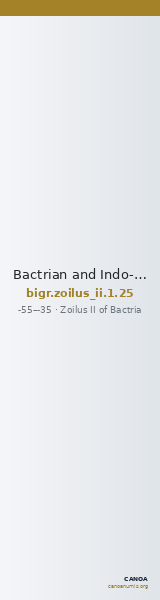 Bactrian and Indo-Greek Coinage Zoilus II 1.25 — CANOA