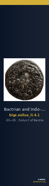 Bactrian and Indo-Greek Coinage Zoilus II 4.1 — CANOA
