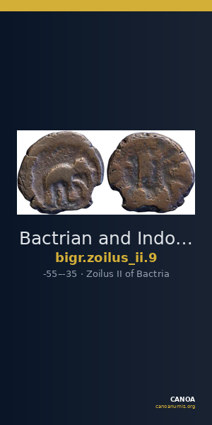 Bactrian and Indo-Greek Coinage Zoilus II 9 — CANOA