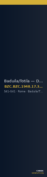Baduila/Totila — Decanummium (Rome, 541) — CANOA