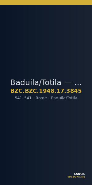 Baduila/Totila — Decanummium (Rome, 541) — CANOA