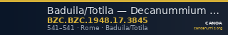 Baduila/Totila — Decanummium (Rome, 541) — CANOA