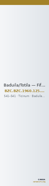Baduila/Totila — Fifteen Nummi (Ticinum, 541) — CANOA