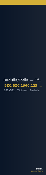Baduila/Totila — Fifteen Nummi (Ticinum, 541) — CANOA