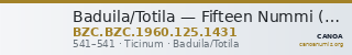 Baduila/Totila — Fifteen Nummi (Ticinum, 541) — CANOA