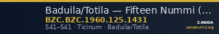 Baduila/Totila — Fifteen Nummi (Ticinum, 541) — CANOA