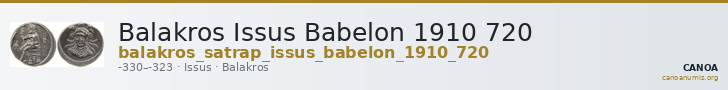 Balakros Issus Babelon 1910 720 — CANOA