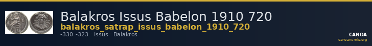Balakros Issus Babelon 1910 720 — CANOA