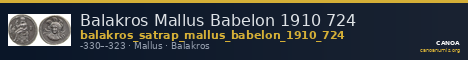 Balakros Mallus Babelon 1910 724 — CANOA