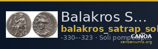Balakros Soli (Pompeiopolis) Babelon 1910 726 — CANOA