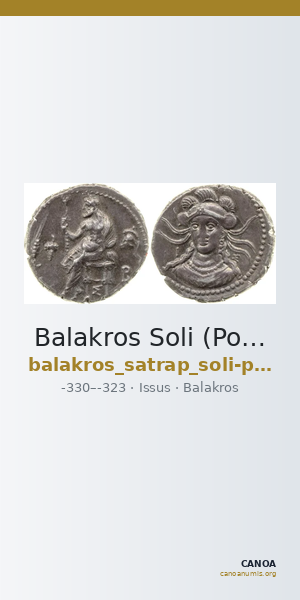 Balakros Soli (Pompeiopolis) Babelon 1910 727 — CANOA