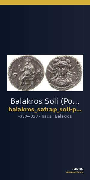Balakros Soli (Pompeiopolis) Babelon 1910 727 — CANOA