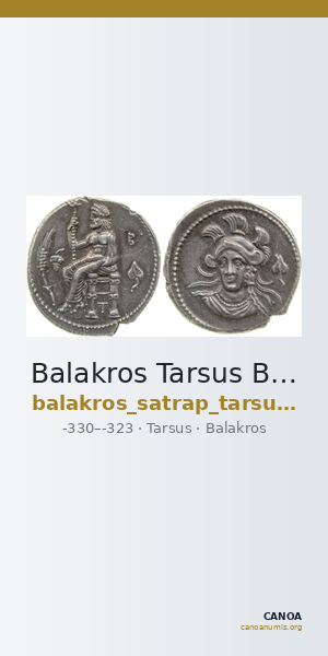 Balakros Tarsus Babelon 1910 728-30 — CANOA