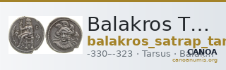 Balakros Tarsus Babelon 1910 728-30 — CANOA