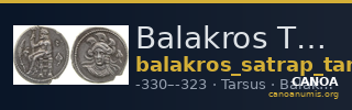 Balakros Tarsus Babelon 1910 728-30 — CANOA