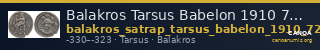 Balakros Tarsus Babelon 1910 728-30 — CANOA