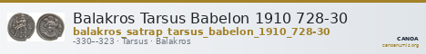 Balakros Tarsus Babelon 1910 728-30 — CANOA