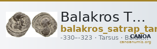 Balakros Tarsus SNG Paris 489a-b — CANOA