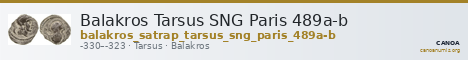 Balakros Tarsus SNG Paris 489a-b — CANOA