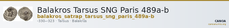Balakros Tarsus SNG Paris 489a-b — CANOA