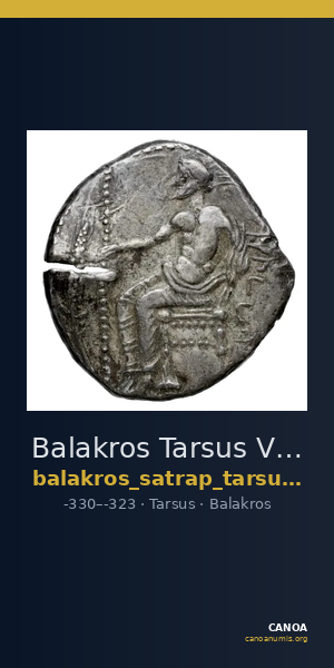 Balakros Tarsus Von Aulock 1964 Pl. 5, 5 — CANOA