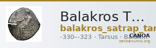 Balakros Tarsus Von Aulock 1964 Pl. 5, 5 — CANOA