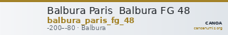 Balbura Paris  Balbura FG 48 — CANOA