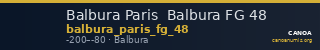 Balbura Paris  Balbura FG 48 — CANOA