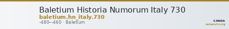 Baletium Historia Numorum Italy 730 — CANOA