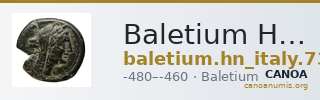 Baletium Historia Numorum Italy 731 — CANOA