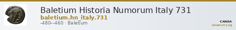 Baletium Historia Numorum Italy 731 — CANOA