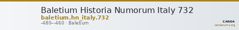 Baletium Historia Numorum Italy 732 — CANOA