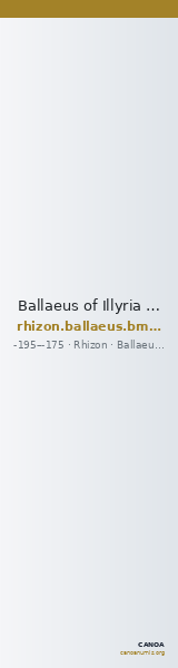 Ballaeus of Illyria Rhizon BMC Ballaeus 5 — CANOA