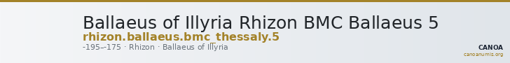 Ballaeus of Illyria Rhizon BMC Ballaeus 5 — CANOA