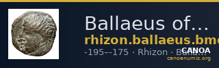 Ballaeus of Illyria Rhizon BMC Ballaeus 7-11 — CANOA