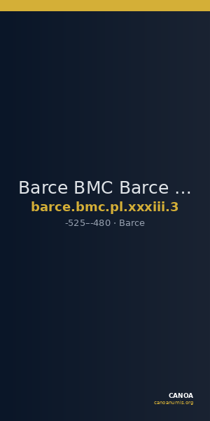 Barce BMC Barce Period I, pl. XXXIII, 3 — CANOA