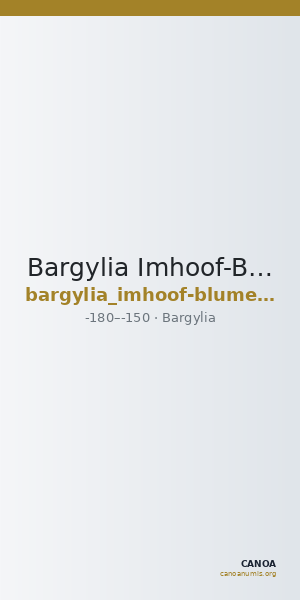 Bargylia Imhoof-Blumer 1901-2 p.126, 1 — CANOA