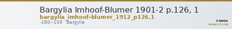 Bargylia Imhoof-Blumer 1901-2 p.126, 1 — CANOA