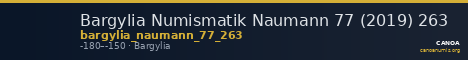 Bargylia Numismatik Naumann 77 (2019) 263 — CANOA