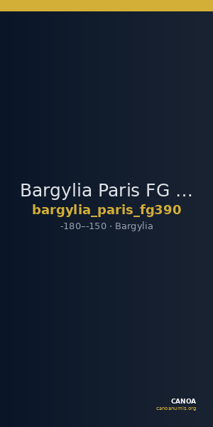 Bargylia Paris FG 390 — CANOA
