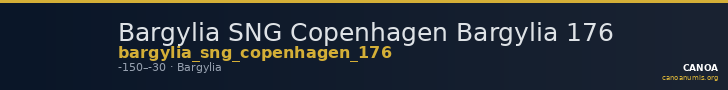 Bargylia SNG Copenhagen Bargylia 176 — CANOA