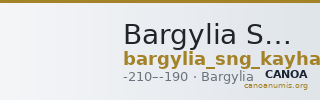 Bargylia SNG Kayhan I 750-1 — CANOA
