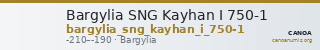 Bargylia SNG Kayhan I 750-1 — CANOA