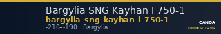 Bargylia SNG Kayhan I 750-1 — CANOA