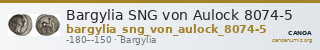 Bargylia SNG von Aulock 8074-5 — CANOA
