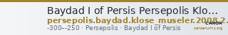 Baydad I of Persis Persepolis Klose and Müseler 2008 2.2-1 — CANOA