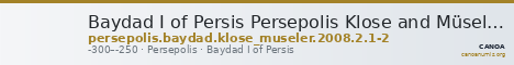 Baydad I of Persis Persepolis Klose and Müseler 2008 2.2-1 — CANOA